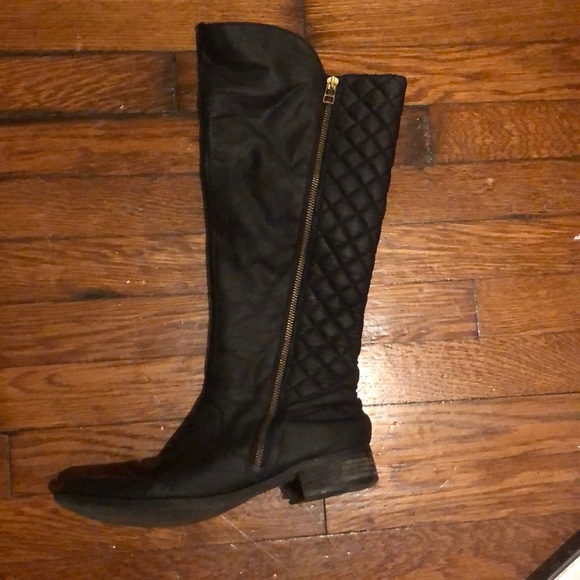 Black Leather Boots - Picture 1 of 3